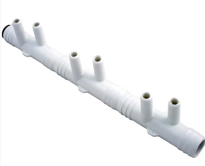 Waterway 3/4 Inch Ribbed Barb X 3/8 Inch PVC Manifold 672-7190