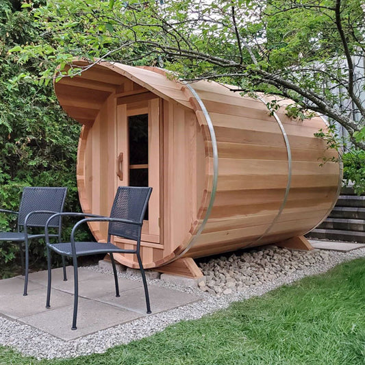 Barrel Sauna 680E Clear Cedar