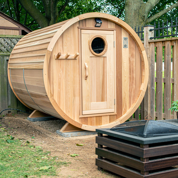 Barrel Sauna 680E Clear Cedar