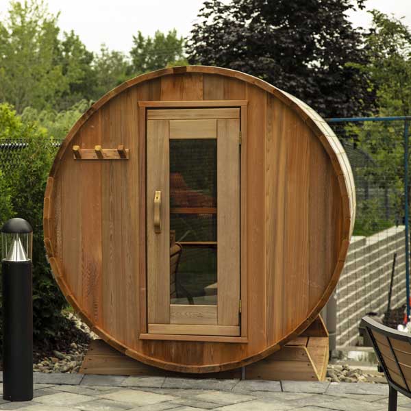 Barrel Sauna 760E Clear Cedar