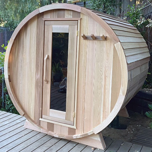 Barrel Sauna 760E Clear Cedar