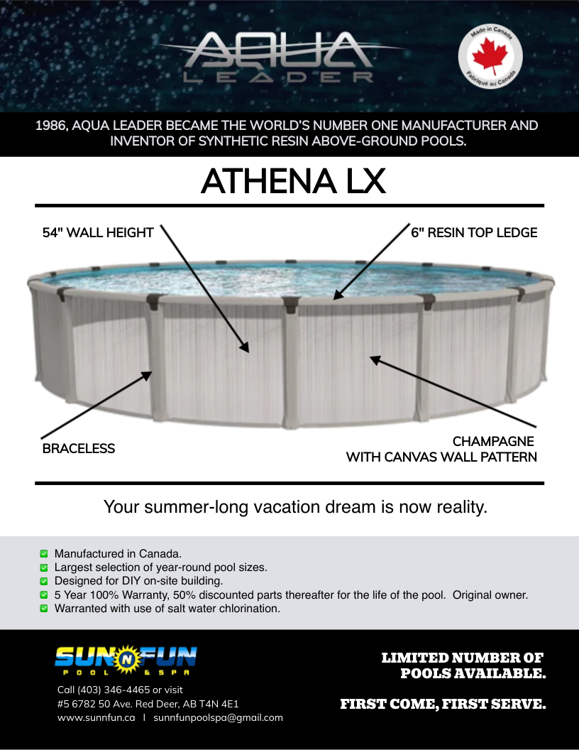 24' Round AG Swimming Pool