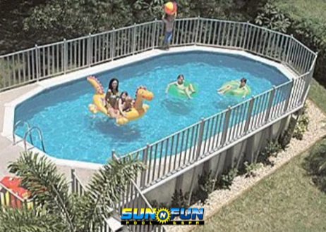 15' x 26' Oval AG Swimming Pool