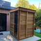 Pure Cube Sauna CU550/CU552 Outdoor Clear or Knotty Red Cedar - Sun'n'Fun Pool & Spa