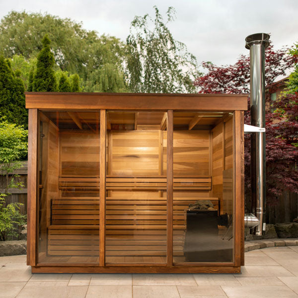 Pure Cube 500 Saunas Knotty Cedar Electric Heat