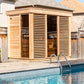 Pure Cube Sauna CU580/CU582 Outdoor Clear or Knotty Red Cedar - Sun'n'Fun Pool & Spa