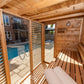 Pure Cube Sauna CU580/CU582 Outdoor Clear or Knotty Red Cedar - Sun'n'Fun Pool & Spa