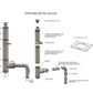 Chimney Set with ELBOW for Out the Side - Sun'n'Fun Pool & Spa