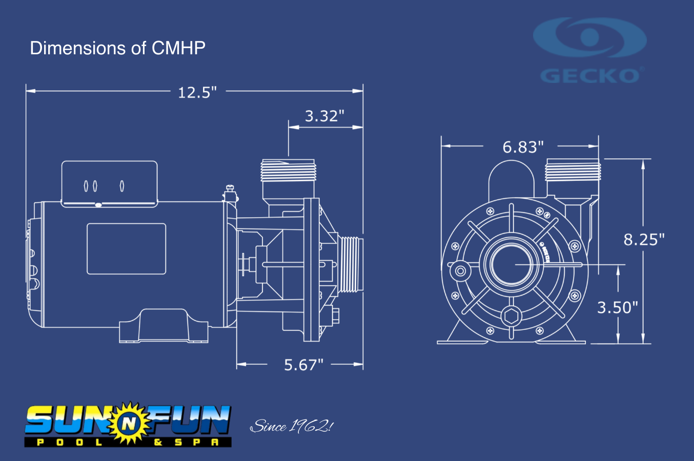 Gecko Aqua Flow Circ-Master 120V I 1.5"x 1.5"