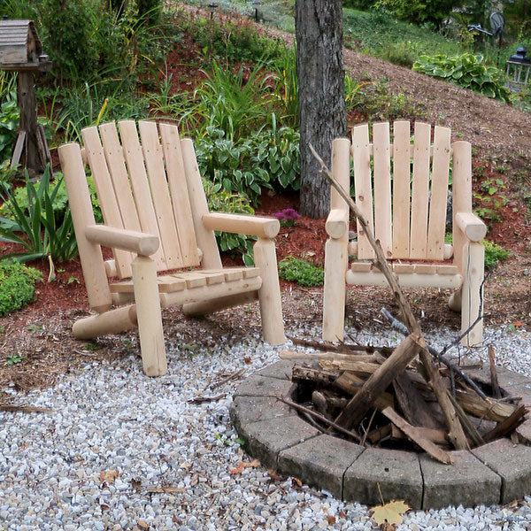 Adirondack Log Chair