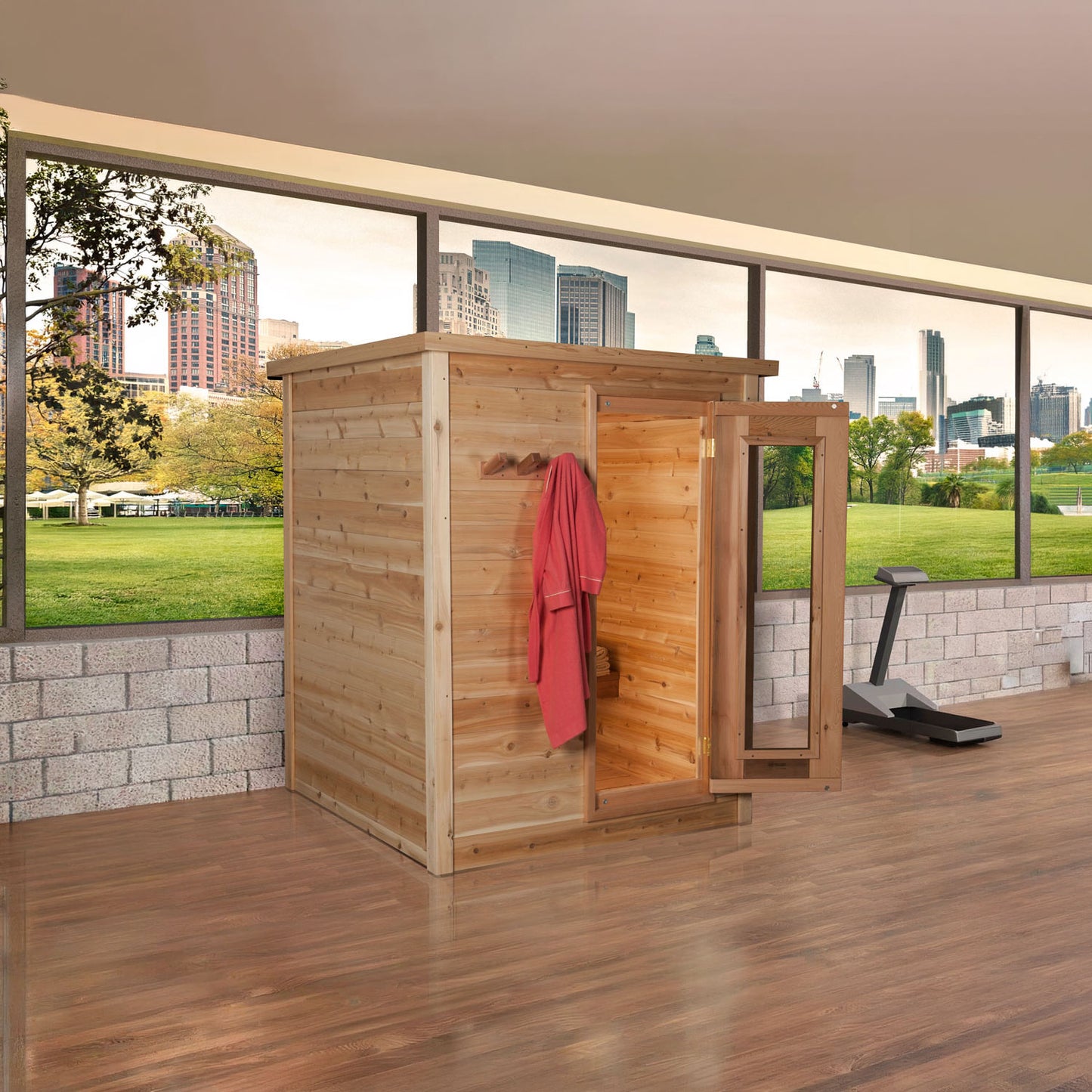 Cabin Saunas INDOOR Knotty Cedar