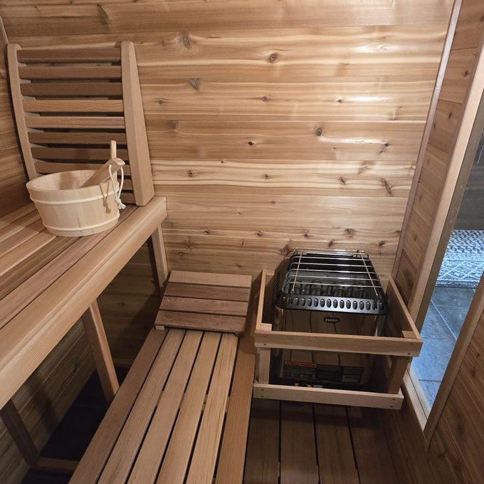 Cabin Saunas INDOOR Knotty Cedar