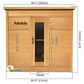 Indoor Cabin Sauna LS672E - Sun'n'Fun Pool & Spa