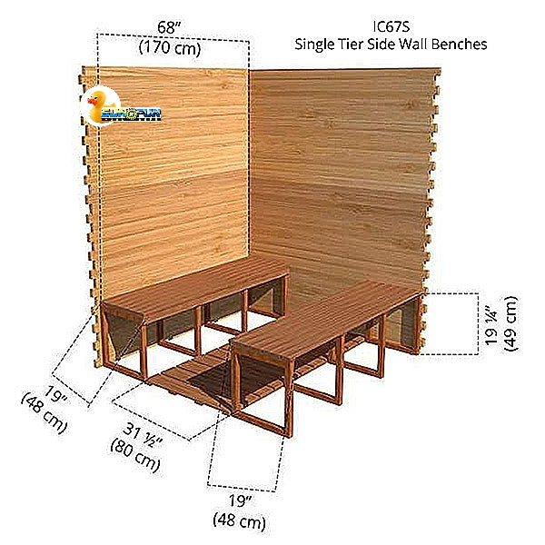 Indoor Cabin Sauna 6'x7'
