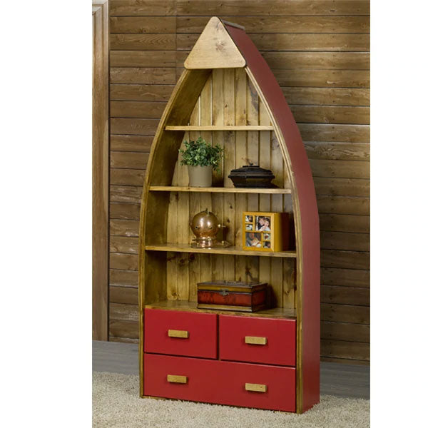 6ft Canoe Shelf with 3 Drawers