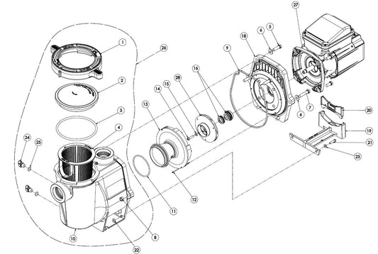 3.0 HP Pentair Whisperflo Pump for Inground Pools - Sun'n'Fun Pool & Spa