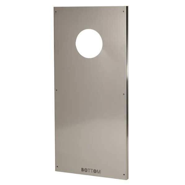 Stainless Back Wall Plate with Hole 23"x50"