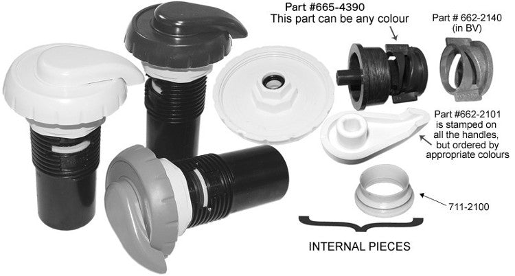 Waterway 1" Air Control Upper Seal, 711-2100