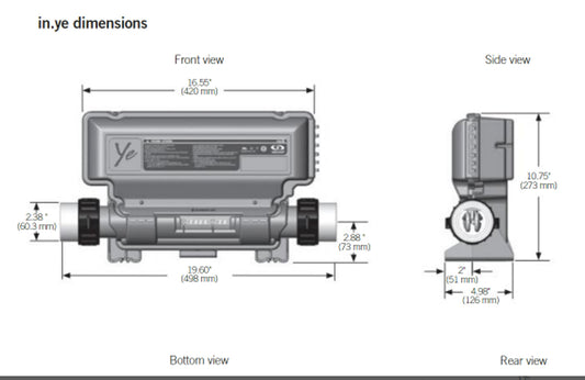 Gecko IN.YE-5 Bundle: YE-5 Spa Pak, 4.0kw, IN.K300 (NO CABLES)